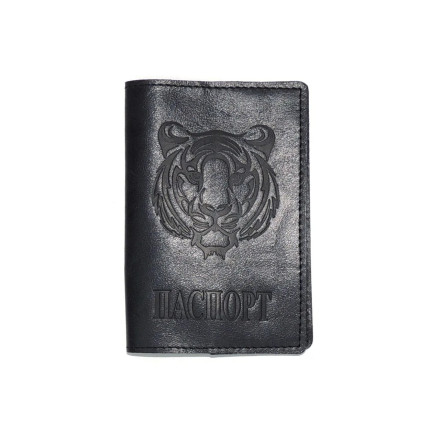 Обложка для паспорта Natalia Kalinovskaya Отг-61 Тигр чёрный