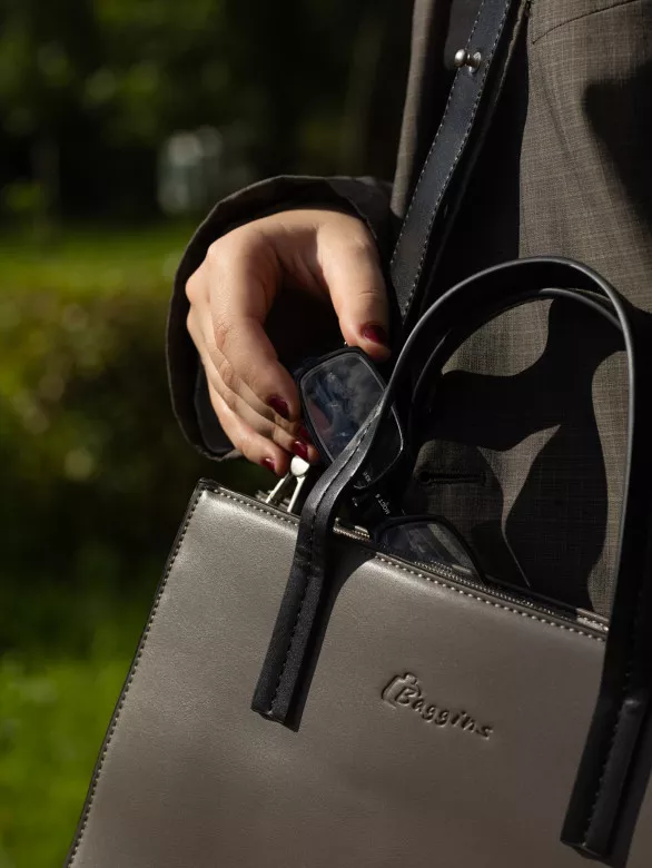 Сумка женская Baggins 58222 gray (4196-4001) Сумка женская Baggins 58222 gray (4196-4001)
