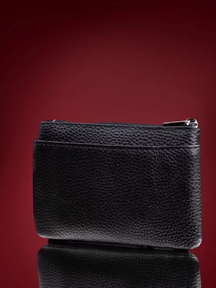 Кошелек для мелочи + ключница A-00141 black