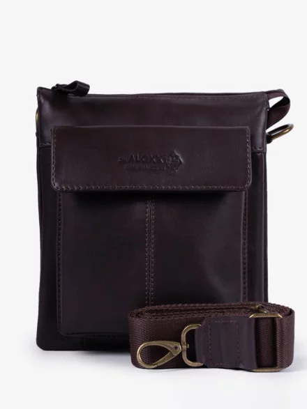 Сумка мужская zн ALEXX ALG0108 коричневая наппа