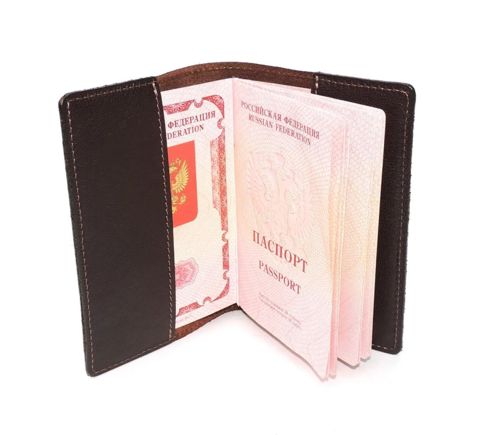 Обложка для паспорта Natalia Kalinovskaya От-62 трава коричневая