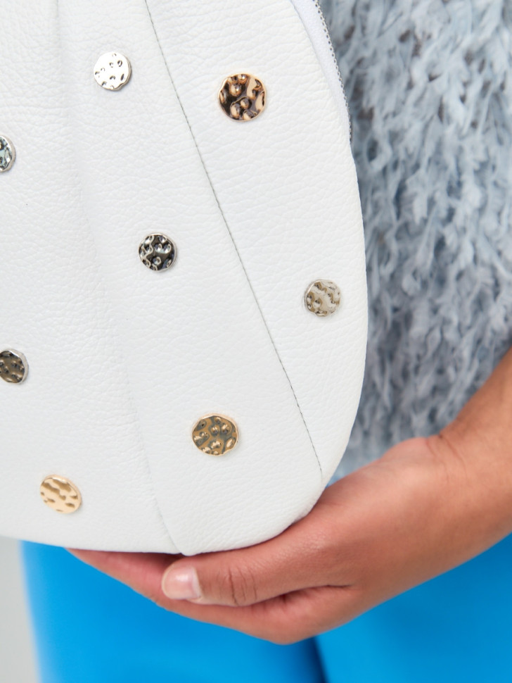 Сумка Curanni 2477 вителло белый/монет