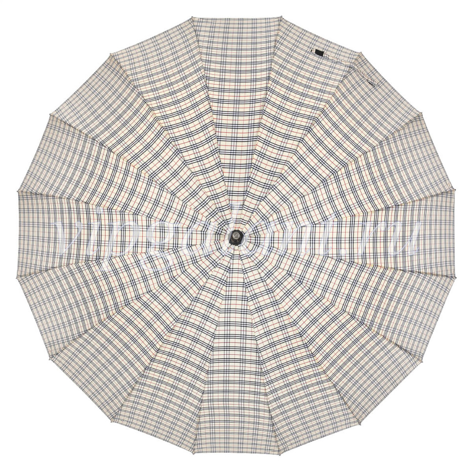 Зонт-трость Almas 437, 16 спицы, ручка прямая кожа