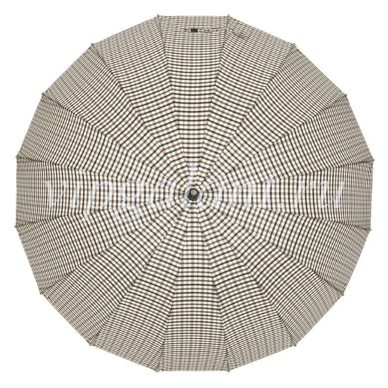 Зонт-трость Almas 437, 16 спицы, ручка прямая кожа Зонт-трость Almas 437, 16 спицы, ручка прямая кожа