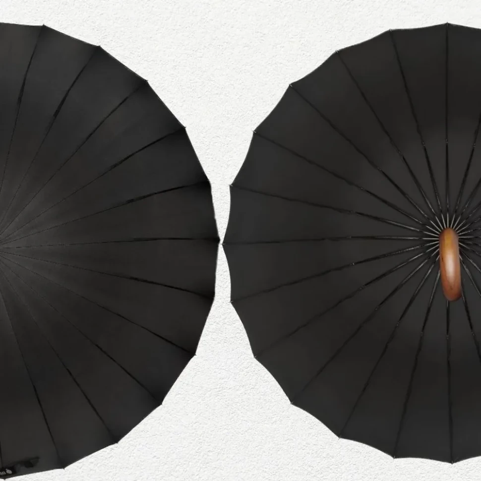 Зонт-трость семейный Pasio 135, 24 спицы, ручка крюк дерево