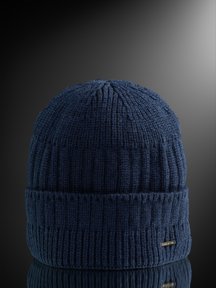 Шапка мужская 12072/2 MARHATTER тёмно-синяя (57-59)