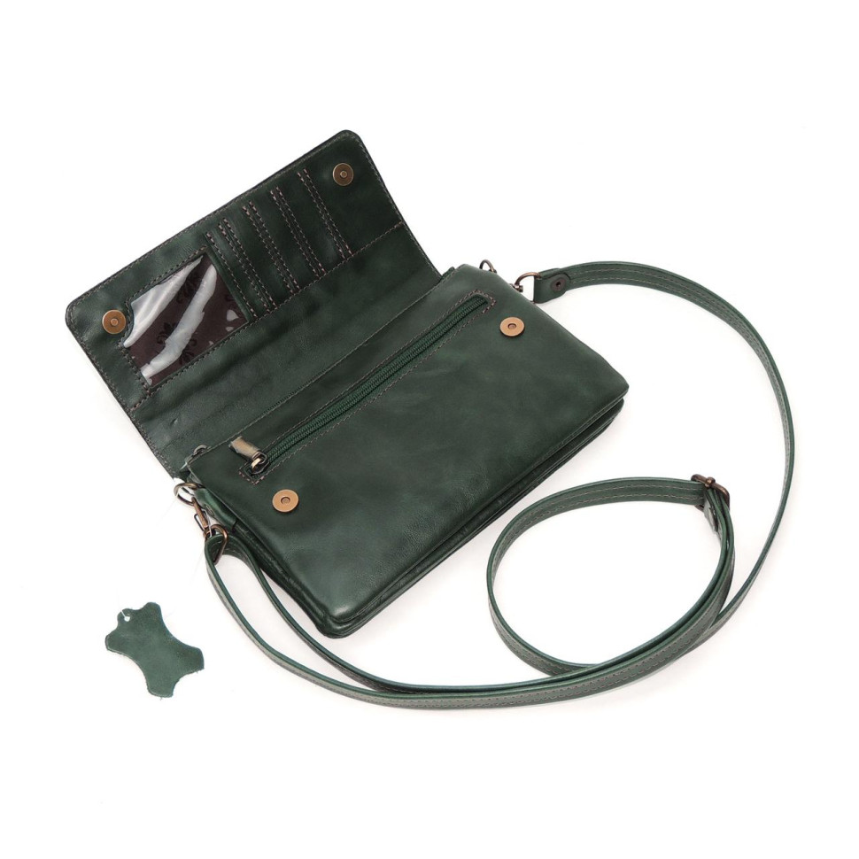 Сумка женская Natalia Kalinovskaya, «Гринли» Птица зеленая Сумка женская Natalia Kalinovskaya, «Гринли» Птица зеленая