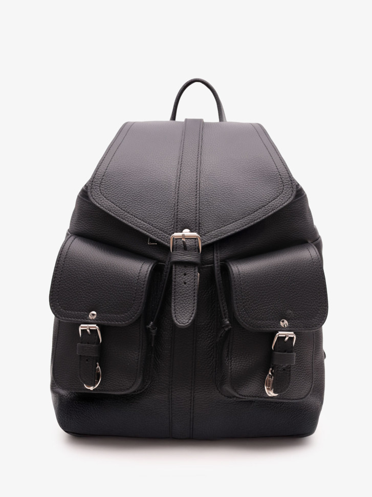 Кожаный рюкзак RHino 16-02 чёрный