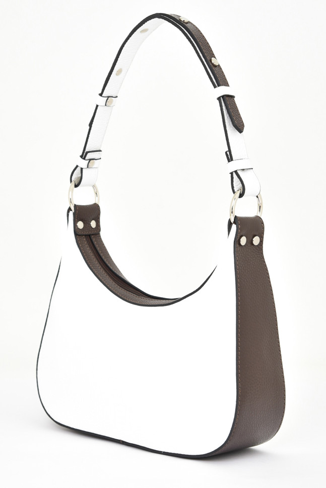 Сумка женская Protege Ц-511 белый/коричневый флотер