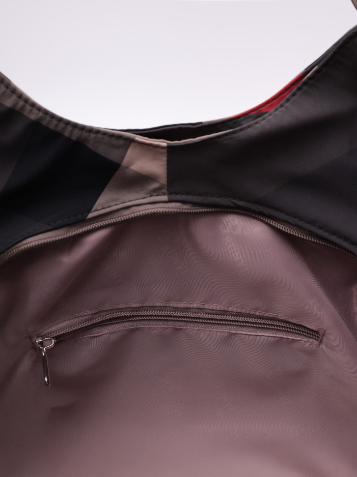 Сумка женская Runyi 08 серая клетка