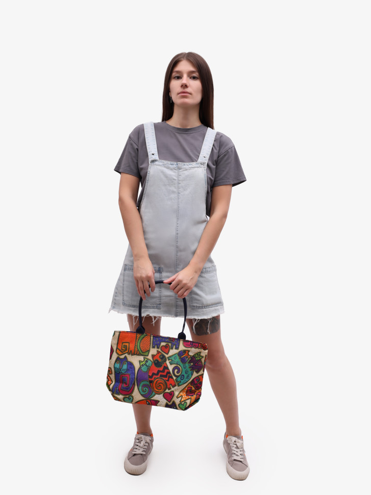 Сумка-шопер женская Voyage 1-56 кошки