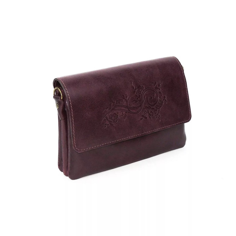 Женская кожаная сумка Natalia Kalinovskaya С74т «Дария» бордо