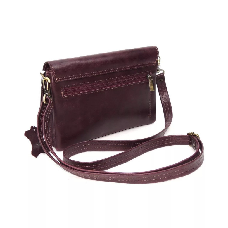 Женская кожаная сумка Natalia Kalinovskaya С74т «Дария» бордо Женская кожаная сумка Natalia Kalinovskaya С74т «Дария» бордо