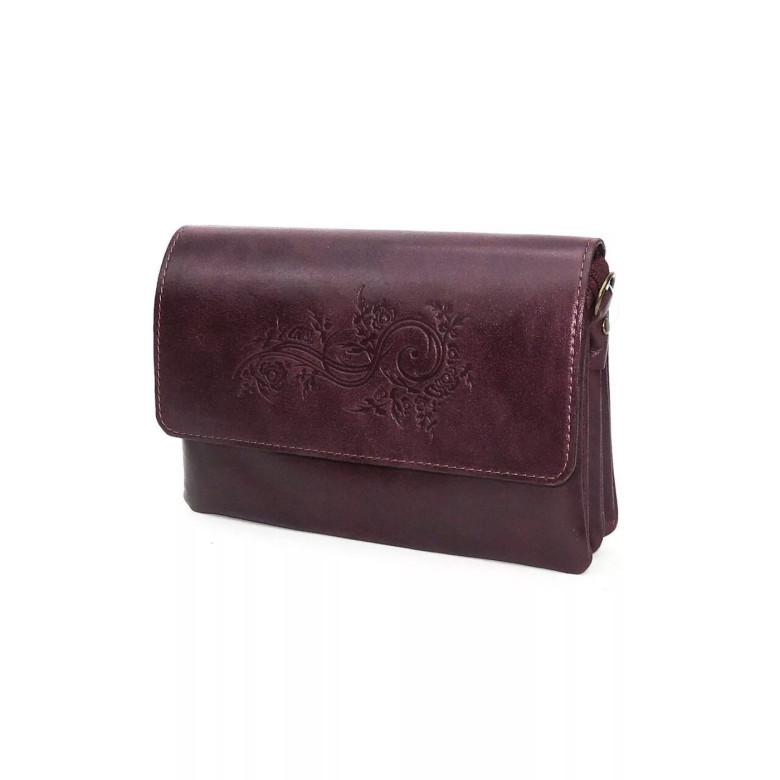 Женская кожаная сумка Natalia Kalinovskaya С74т «Дария» бордо Женская кожаная сумка Natalia Kalinovskaya С74т «Дария» бордо