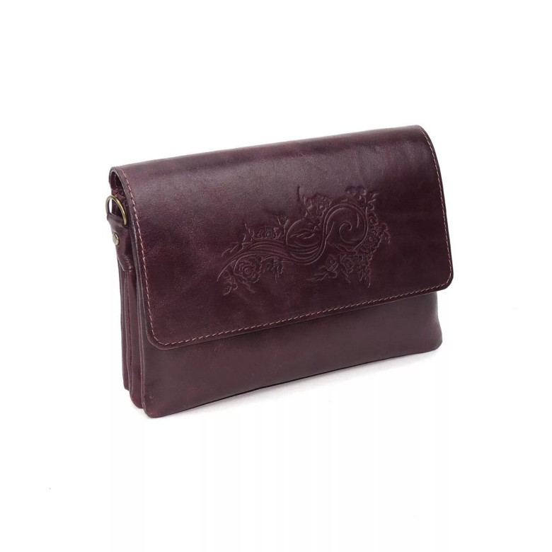 Женская кожаная сумка Natalia Kalinovskaya С74т «Дария» бордо Женская кожаная сумка Natalia Kalinovskaya С74т «Дария» бордо