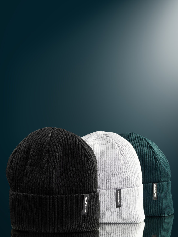 Шапка мужская 11468 MARHATTER чёрный (57-59)