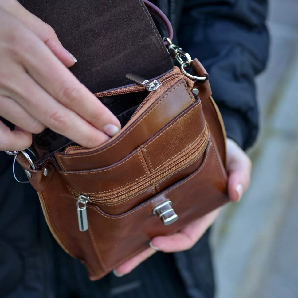 Сумка женская Natalia Kalinovskaya, С76т «Капри» рыжая