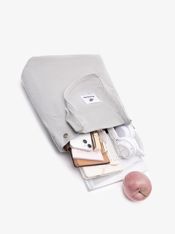 Сумка-шопер Baggins Б 6001 светло-серая