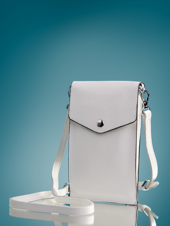 Сумка женская для телефона 5509 white Сумка женская для телефона 5509 white