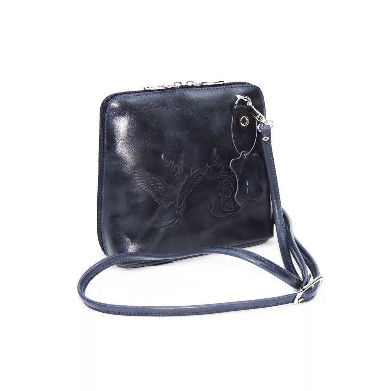 Женская кожаная сумка Natalia Kalinovskaya С83п "Уна" синяя Женская кожаная сумка Natalia Kalinovskaya С83п "Уна" синяя