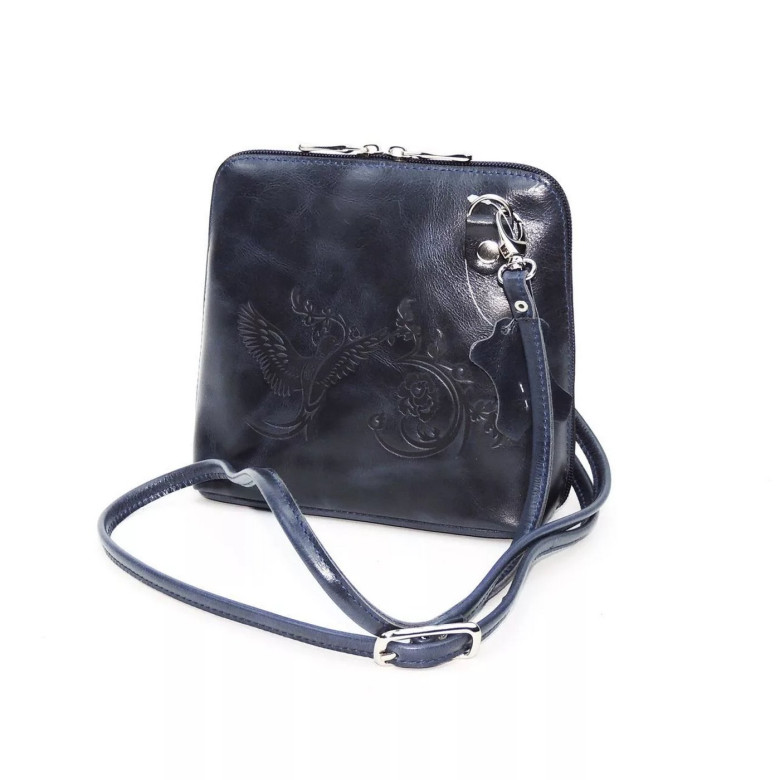 Женская кожаная сумка Natalia Kalinovskaya С83п "Уна" синяя Женская кожаная сумка Natalia Kalinovskaya С83п "Уна" синяя