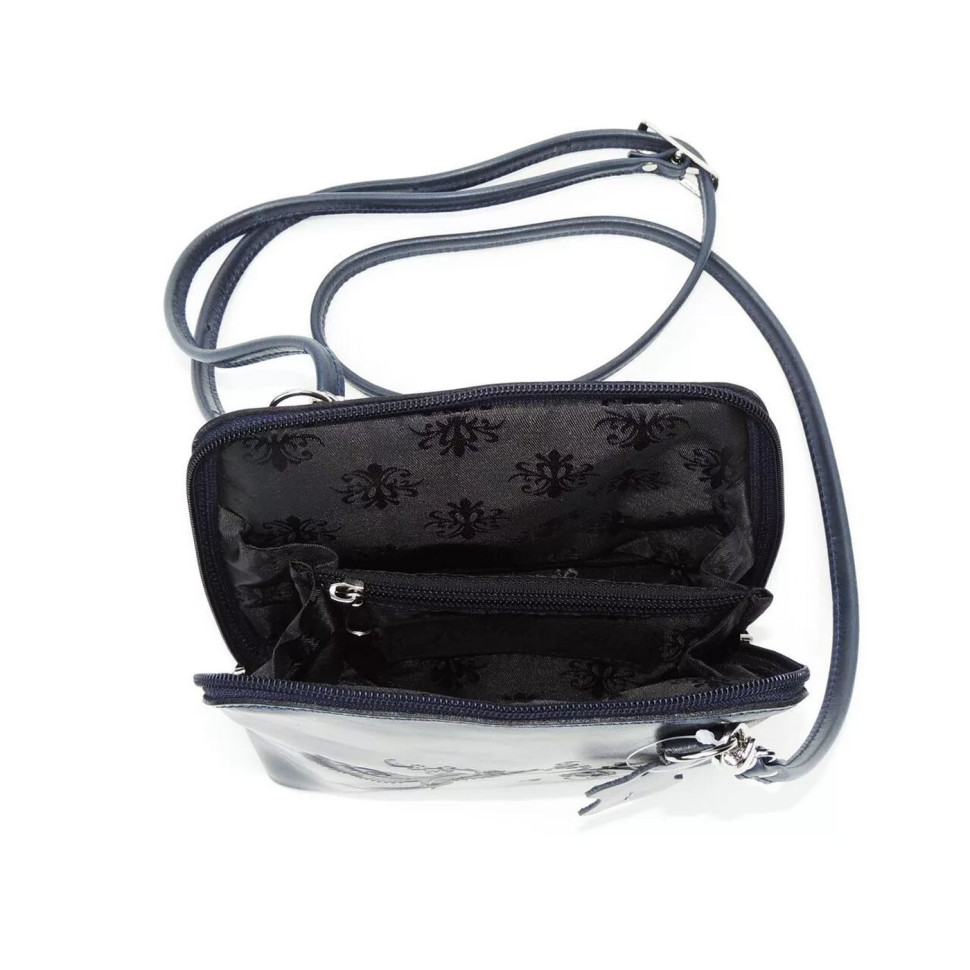 Женская кожаная сумка Natalia Kalinovskaya С83п "Уна" синяя Женская кожаная сумка Natalia Kalinovskaya С83п "Уна" синяя