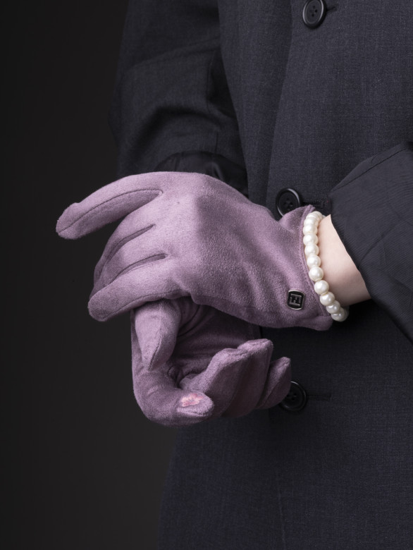 Перчатки женские Baggins 6026-1 пеп.розовый