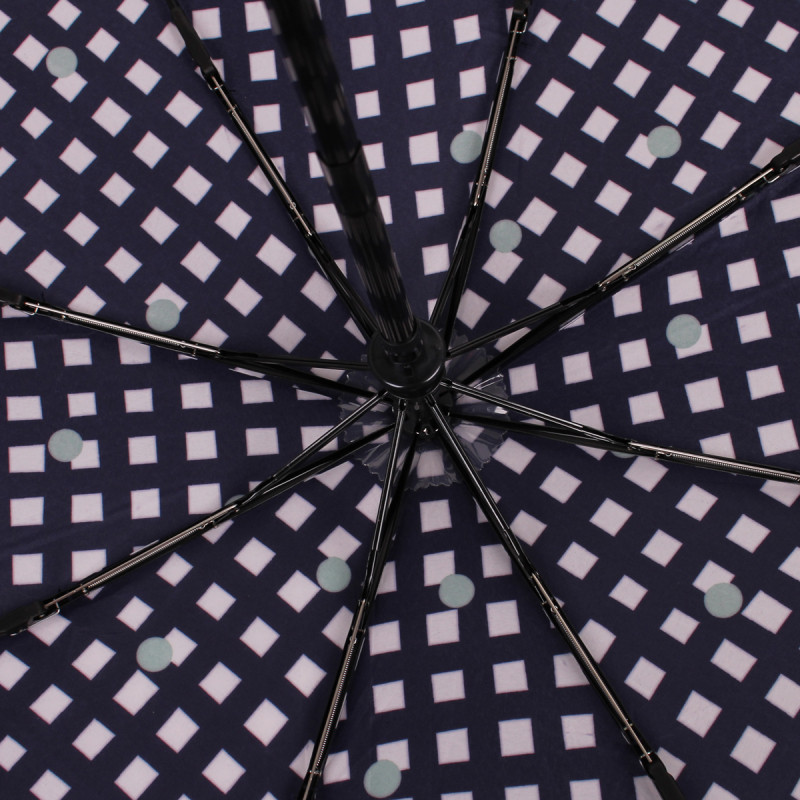 Зонт женский Zemsa, 112183 КЛЕТКА синий