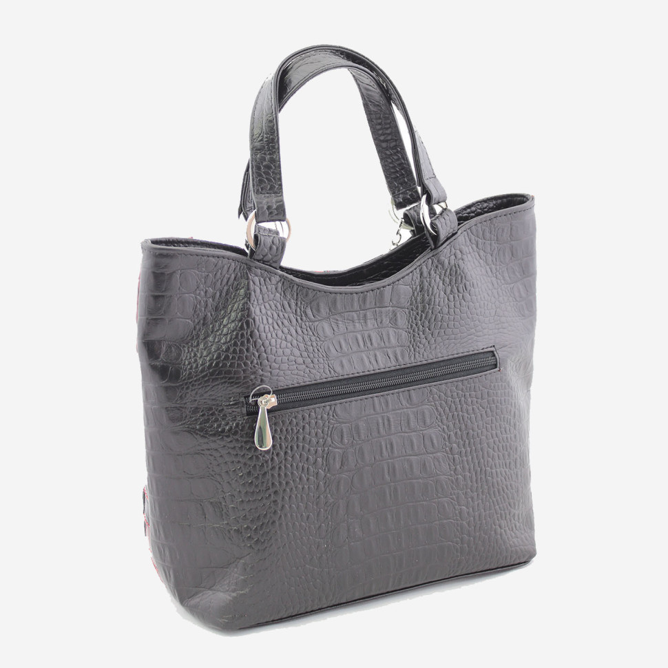 Сумка женская Protege, ДС-189-125 "Техно" чёрно-бордовая