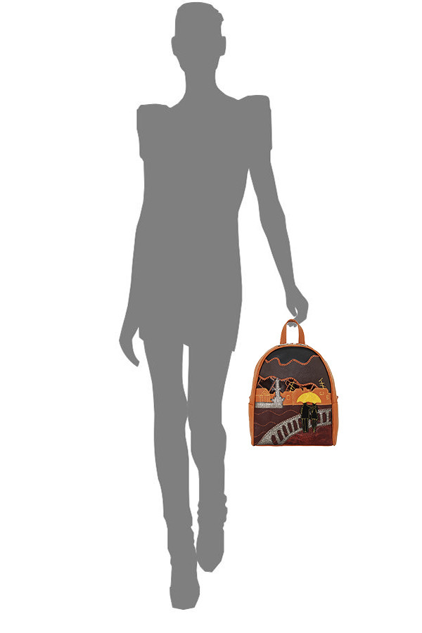 Рюкзак женский Protege, ДС-348-113 "Город №15" синий