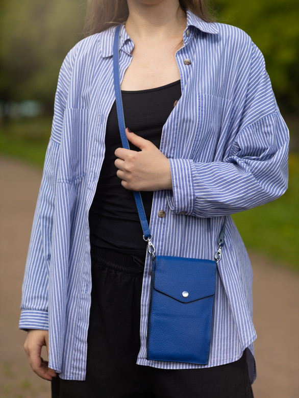 Сумка женская для телефона 5509 d.blue Сумка женская для телефона 5509 d.blue