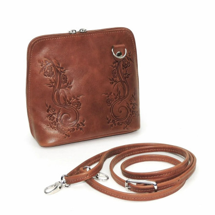 Сумка женская Natalia Kalinovskaya С83т.601 «Леверн» растение рыжая Сумка женская Natalia Kalinovskaya С83т.601 «Леверн» растение рыжая