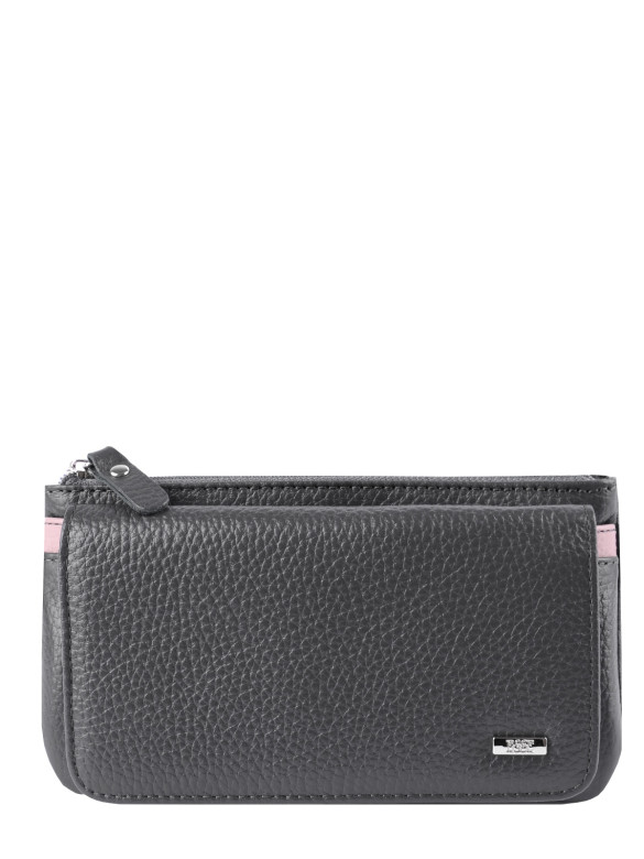 Кошелек Esse, ИНКАНТО GREY 76851 асфальт/розовый Кошелек Esse, ИНКАНТО GREY 76851 асфальт/розовый