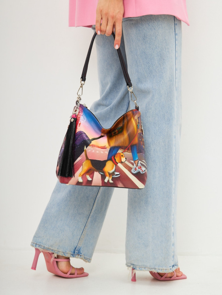 Сумка Curanni 2433 сан сет чёрная