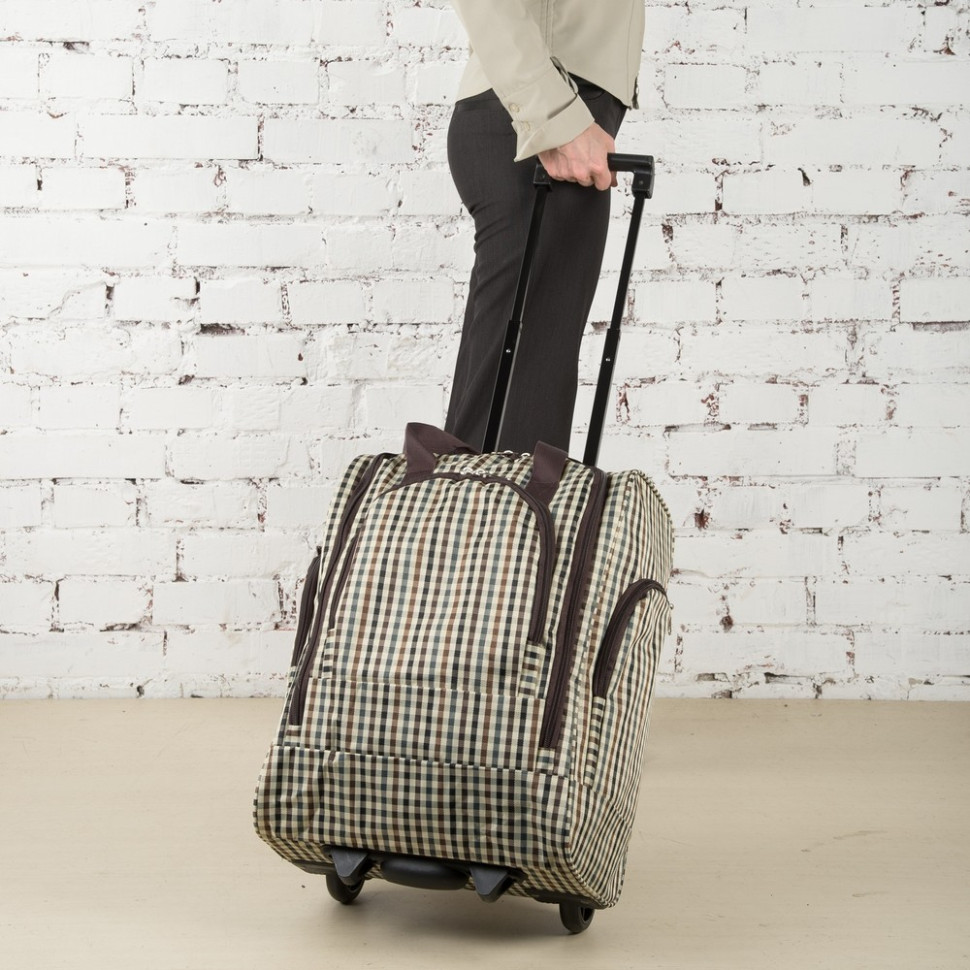 Сумка дорожная на колёсах Voyage 6-301 гусиная лапка