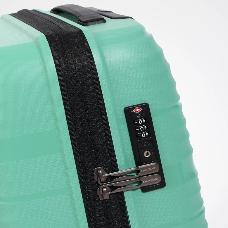 Чемодан Eberhart Wave 46W-022 полипропилен 4 колеса зелёный Чемодан Eberhart Wave 46W-022 полипропилен 4 колеса зелёный