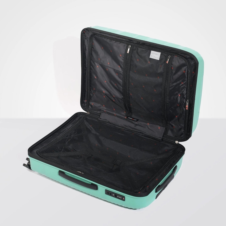 Чемодан Eberhart Wave 46W-022 полипропилен 4 колеса зелёный Чемодан Eberhart Wave 46W-022 полипропилен 4 колеса зелёный
