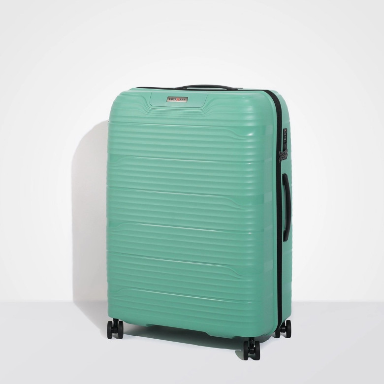 Чемодан Eberhart Wave 46W-022 полипропилен 4 колеса зелёный Чемодан Eberhart Wave 46W-022 полипропилен 4 колеса зелёный