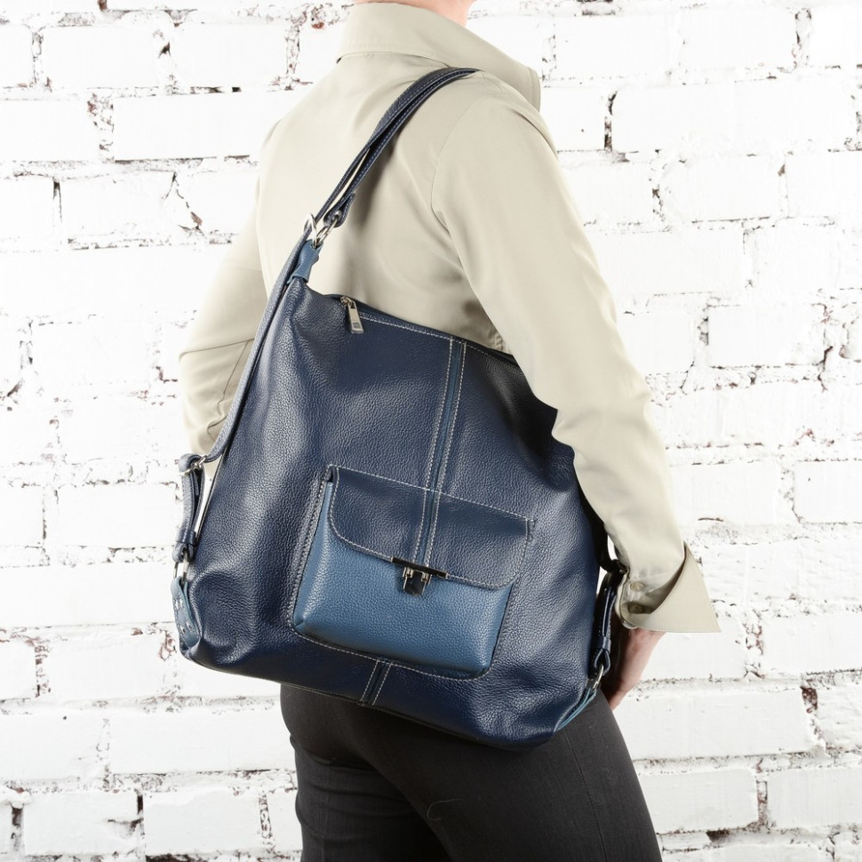 Сумка-рюкзак Sumkov 284 зелёная/бежевая