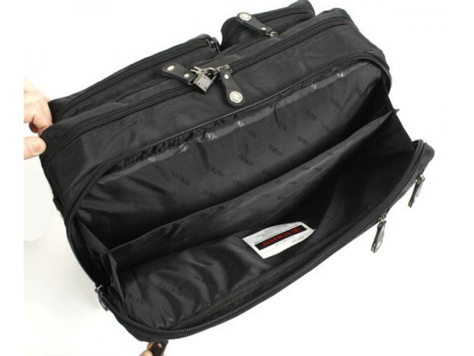 Сумка-рюкзак трансформер из текстиля Numanni 356 чёрная