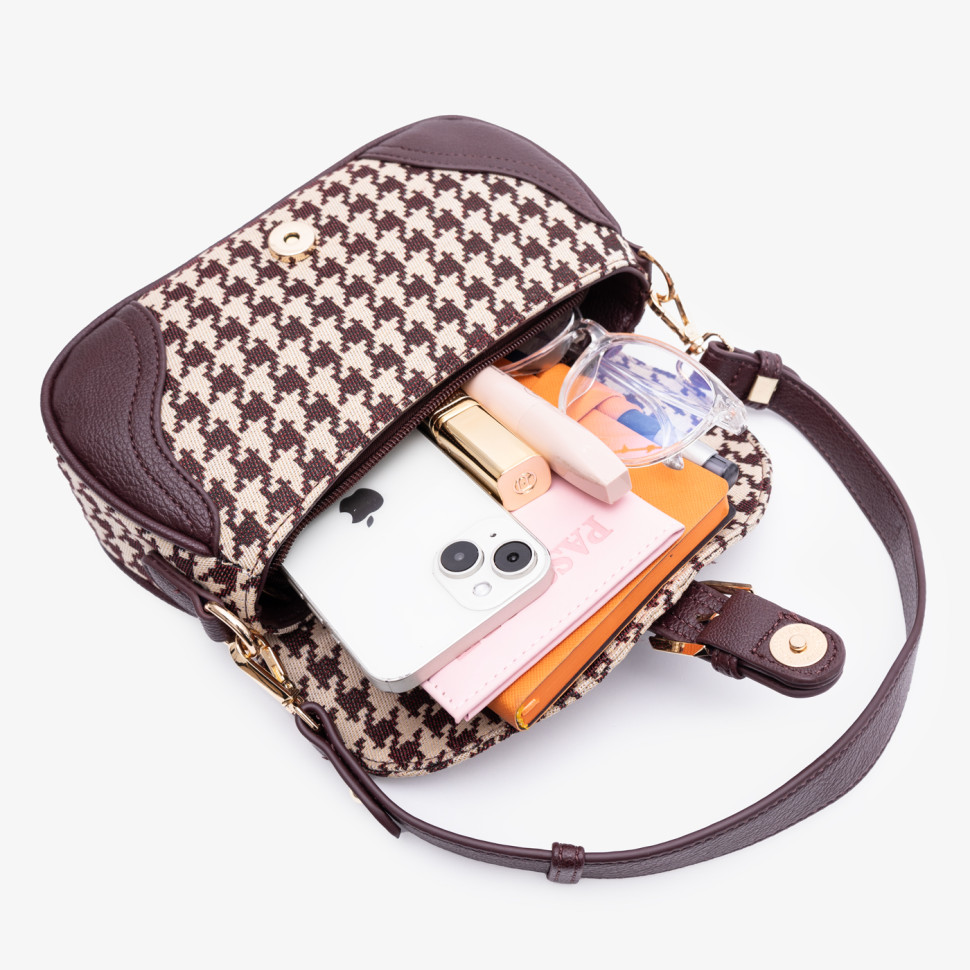 Сумка женская David Jones 7127 bordeaux