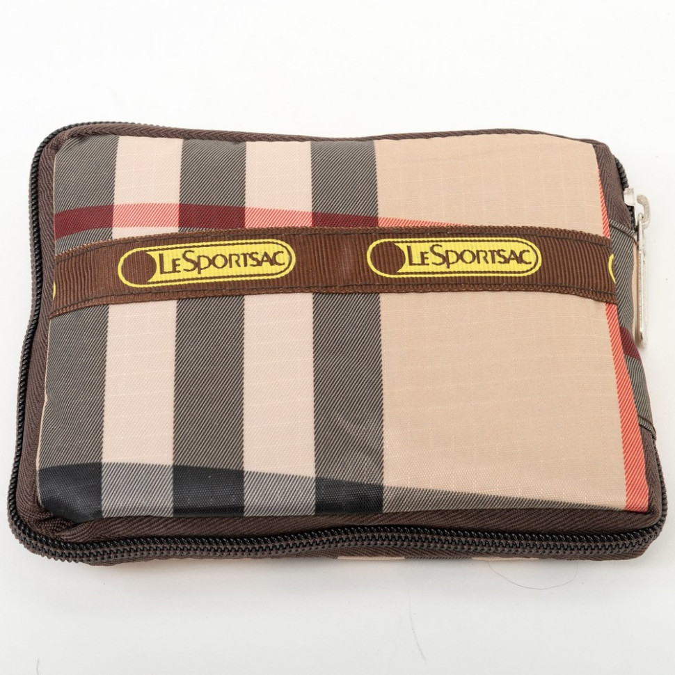 Сумка-трансформер Ж01-05 клетка бежевая