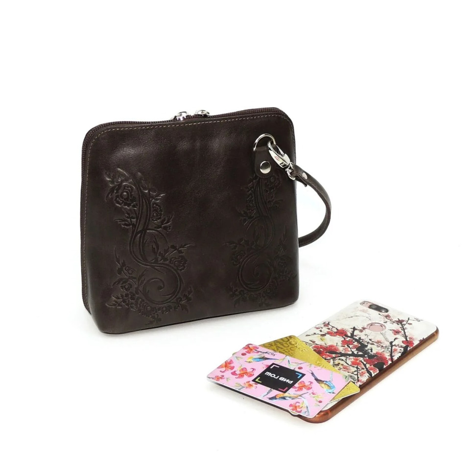 Сумка женская Natalia Kalinovskaya С83т.621 «Брук» растение коричневая