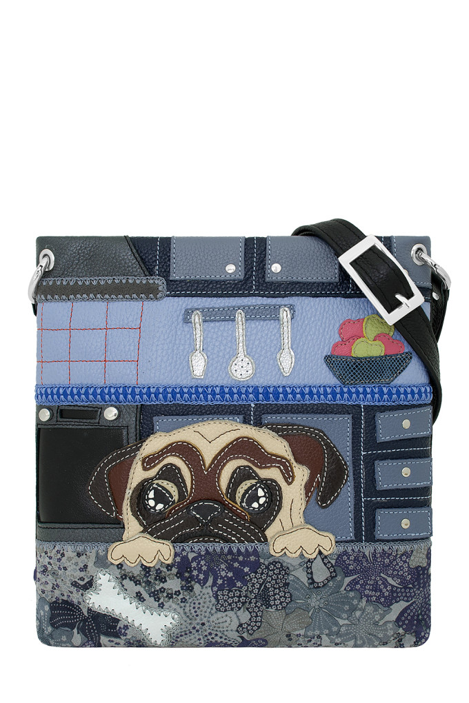 Сумка женская Protege, ДС-144-117 Мопс чёрная Сумка женская Protege, ДС-144-117 Мопс чёрная