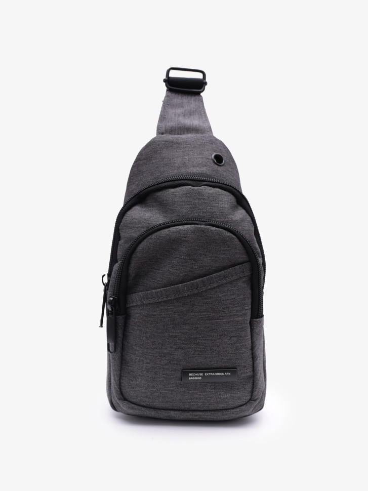 Рюкзак на одно плечо Baggins 3737 серый