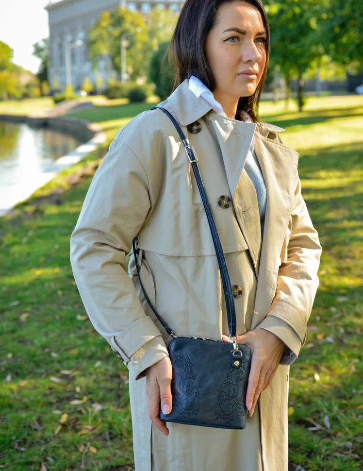 Сумка женская Natalia Kalinovskaya С 83т.661 «Уна» растение синяя