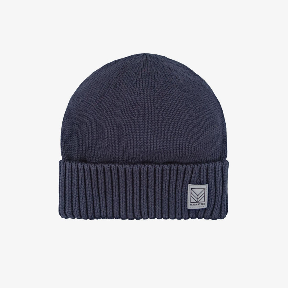 Мужская шапка 12896 MARHATTER тёмно-синий