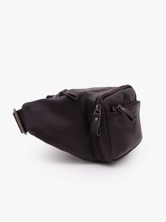 Сумка на пояс Baggins Б 0168 коричневая Сумка на пояс Baggins Б 0168 коричневая