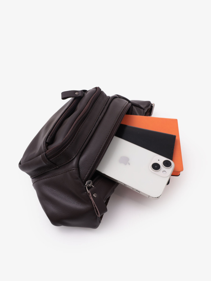 Сумка на пояс Baggins Б 0168 коричневая