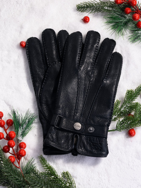 Перчатки мужсие HAVVS 0217 черные Перчатки мужсие HAVVS 0217 черные